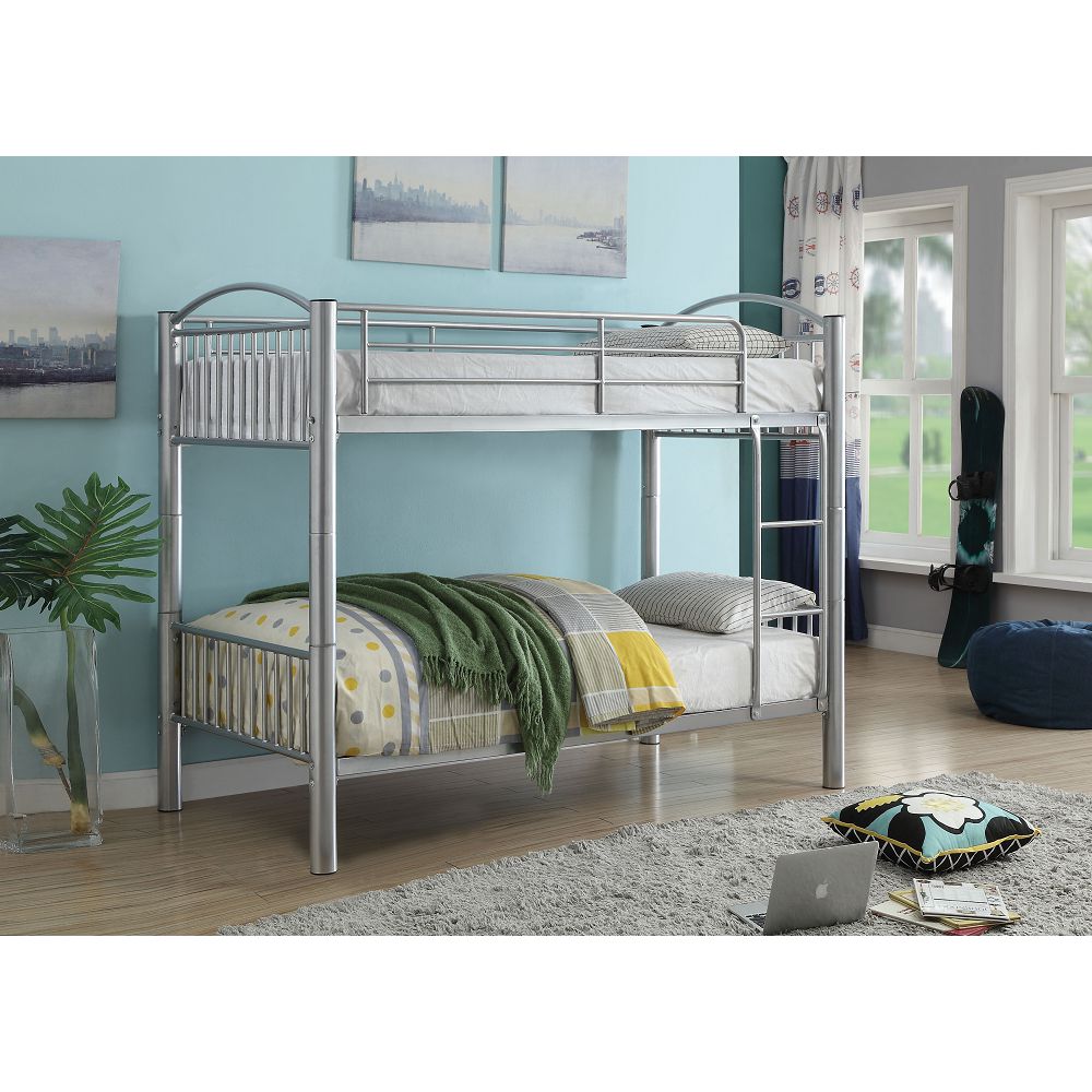 ACME Cayelynn Bunk Bed (Twin/Twin) in Silver-Boyel Living